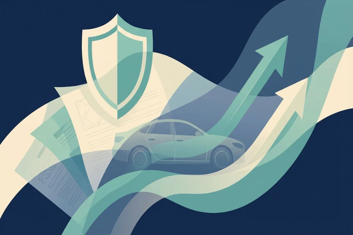 Symbolbild Haftpflichtklauseln und Vertragstext Kfz, WebP 1200x800 Pixel